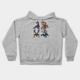 Pixel Insect Monster Kids Hoodie